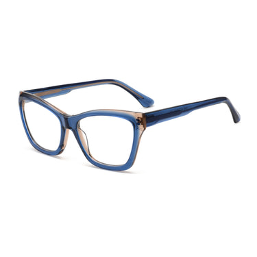 Women Vista Eyeglasses: Miedema -Blue - SpaceSMART Eye Clinic (Diagonal View)